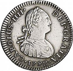 Large Obverse for 1 Real 1792 coin