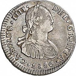 Large Obverse for 1 Real 1806 coin
