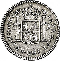 Large Reverse for 1 Real 1792 coin