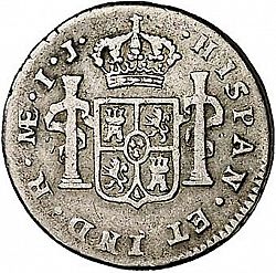 Large Reverse for 1 Real 1793 coin