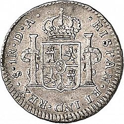 Large Reverse for 1 Real 1796 coin