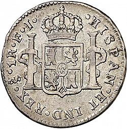 Large Reverse for 1 Real 1806 coin