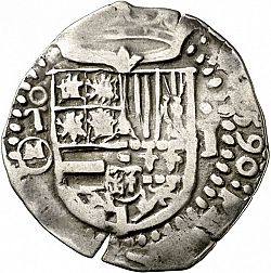 Large Obverse for 1 Real 1590 coin