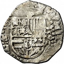 Large Obverse for 1 Real 1592 coin