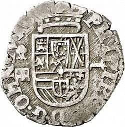 Large Obverse for 1 Real 1597 coin