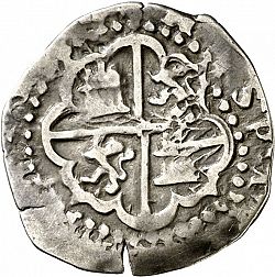 Large Reverse for 1 Real 1590 coin