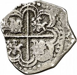 Large Reverse for 1 Real 1591 coin