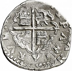 Large Reverse for 1 Real 1595 coin