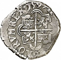 Large Reverse for 1 Real 1597 coin