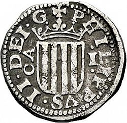 Large Obverse for 1 Real 1611 coin