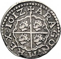 Large Reverse for 1 Real 1612 coin