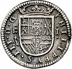 Large Obverse for 1 Real 1628 coin