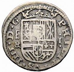 Large Obverse for 1 Real 1659 coin