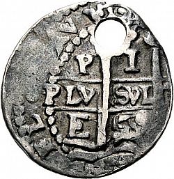 Large Obverse for 1 Real 1659 coin