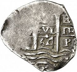 Large Obverse for 1 Real 1664 coin