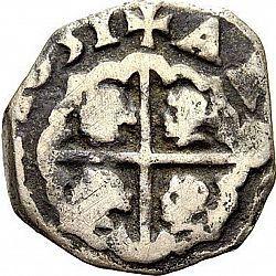 Large Reverse for 1 Real 1651 coin