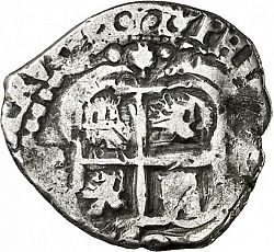 Large Reverse for 1 Real 1652 coin