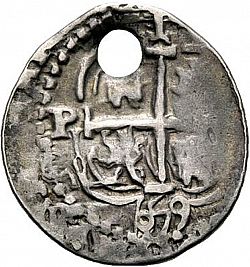 Large Reverse for 1 Real 1659 coin