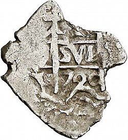 Large Obverse for 1 Real 1720 coin