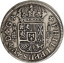 Large Obverse for 1 Real 1721 coin