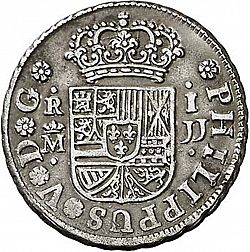 Large Obverse for 1 Real 1730 coin