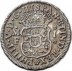 Large Obverse for 1 Real 1736 coin