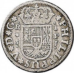 Large Obverse for 1 Real 1743 coin