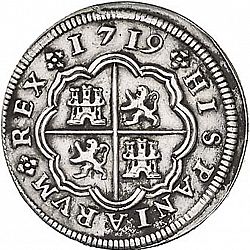 Large Reverse for 1 Real 1719 coin