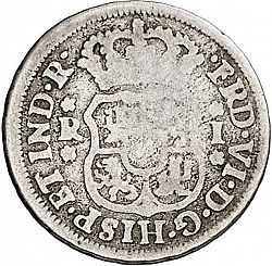 Large Obverse for 1 Real 1747 coin