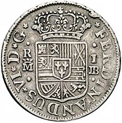 Large Obverse for 1 Real 1751 coin