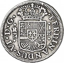 Large Obverse for 1 Real 1758 coin