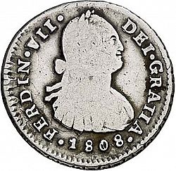 Large Obverse for 1 Real 1808 coin