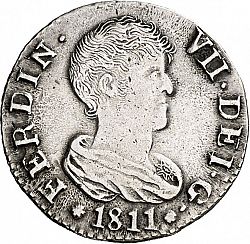 Large Obverse for 1 Real 1811 coin