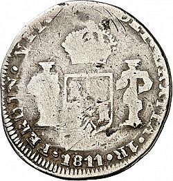 Large Obverse for 1 Real 1811 coin