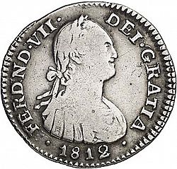 Large Obverse for 1 Real 1812 coin