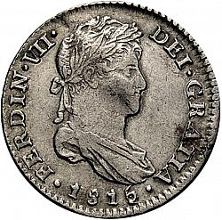 Large Obverse for 1 Real 1815 coin