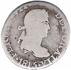 Large Obverse for 1 Real 1815 coin