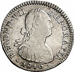 Large Obverse for 1 Real 1816 coin