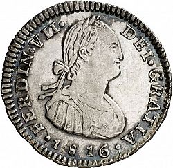 Large Obverse for 1 Real 1816 coin