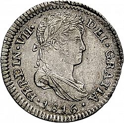 Large Obverse for 1 Real 1816 coin