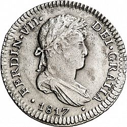 Large Obverse for 1 Real 1817 coin