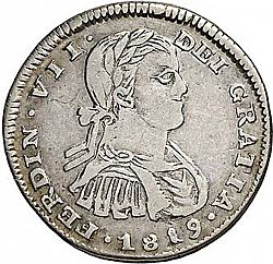 Large Obverse for 1 Real 1819 coin