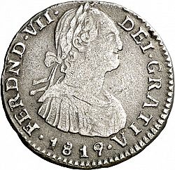 Large Obverse for 1 Real 1819 coin