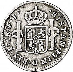 Large Reverse for 1 Real 1808 coin