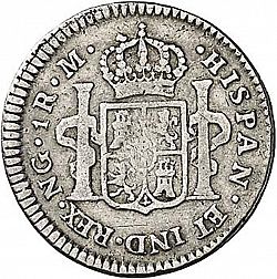 Large Reverse for 1 Real 1809 coin