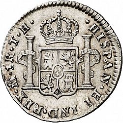 Large Reverse for 1 Real 1809 coin