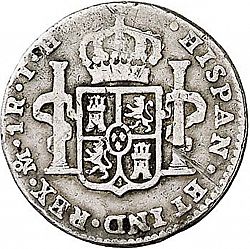 Large Reverse for 1 Real 1811 coin