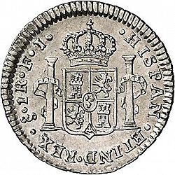 Large Reverse for 1 Real 1812 coin