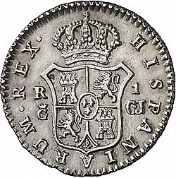 Large Reverse for 1 Real 1813 coin