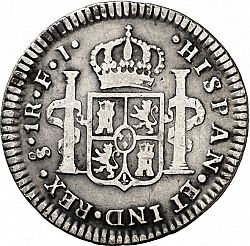 Large Reverse for 1 Real 1814 coin